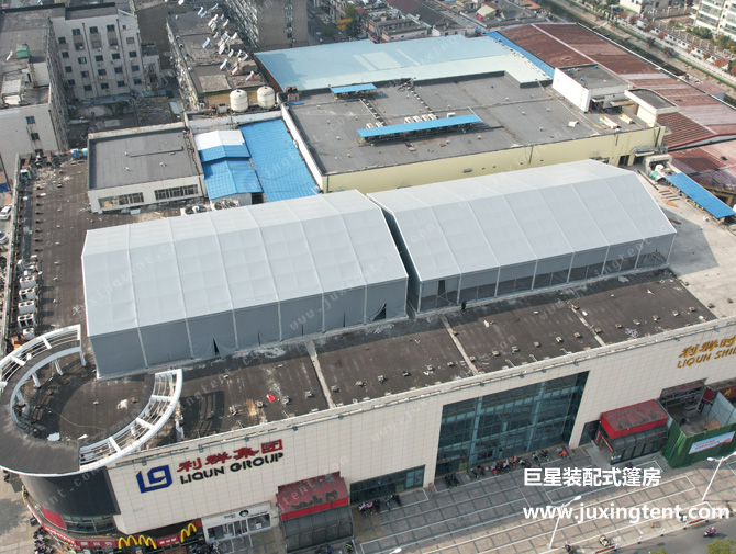 揚州樓頂體育篷房 籃球、羽毛球篷房場館